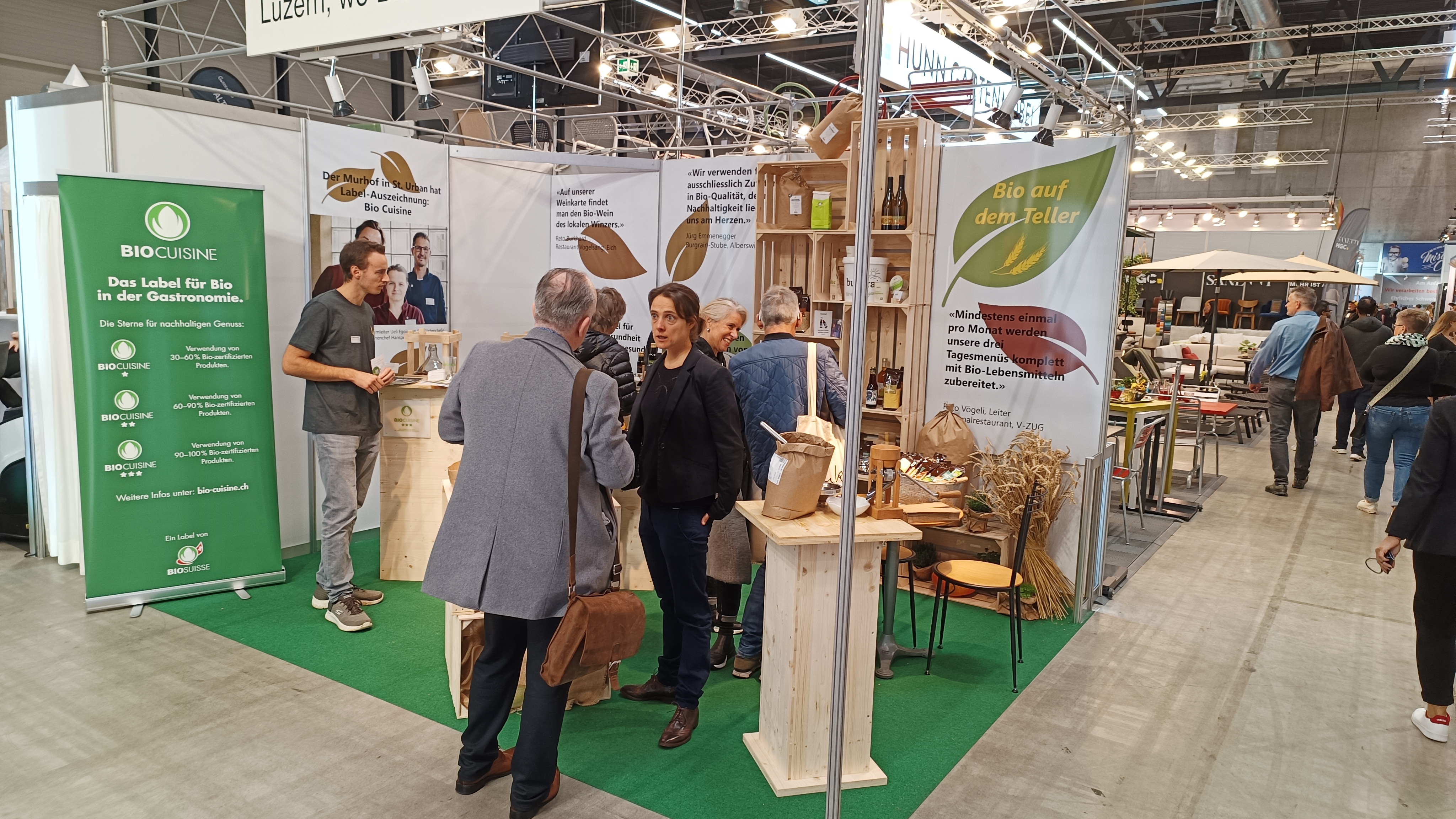 Messestand von Luzern, wo Bio wächst.